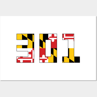 301 Maryland Flag Posters and Art